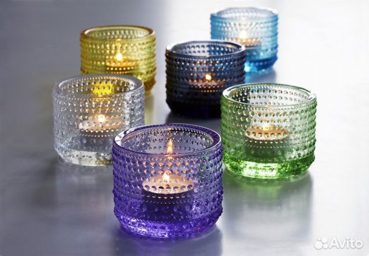 Kastehelmi подсвечники финской фабрики Iittala