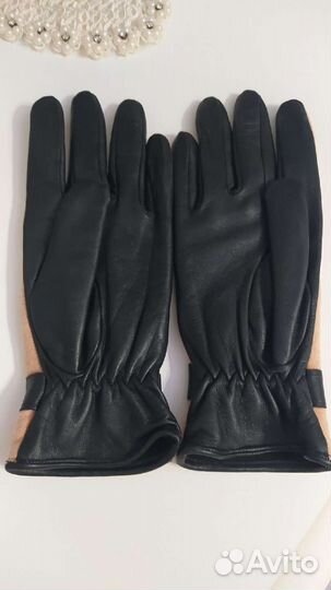 Перчатки женские кожаные новые