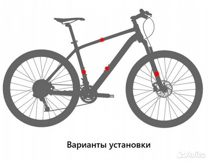 Велосипедная сумка riro GS5. 4 л