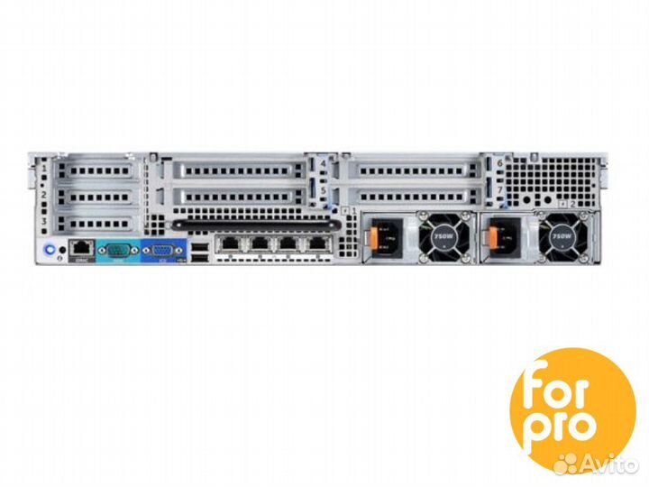 Сервер dell R720 8SFF 2xE5-2609v2 48GB, H710