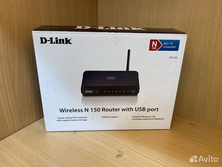 Wi-Fi роутер D-Link N150 с гарантией