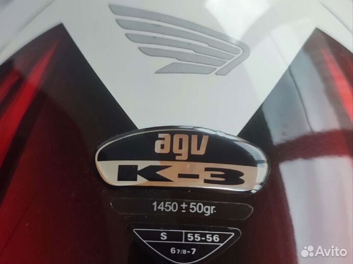 Мотошлем agv k3 (S 55-56см )