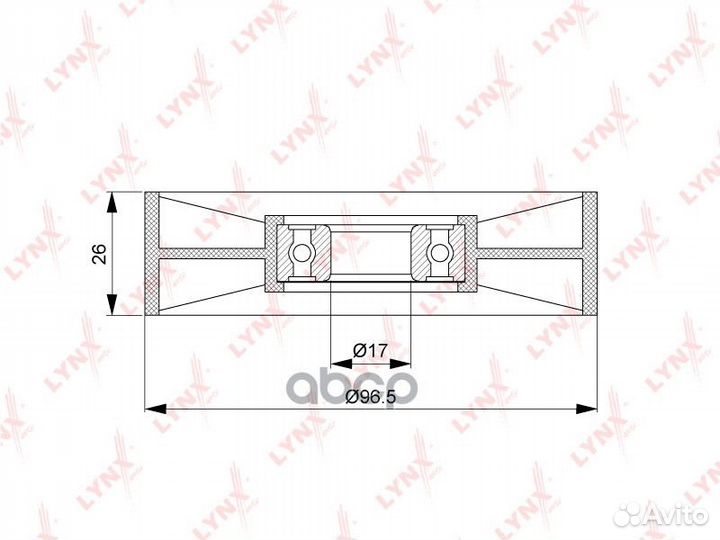Ролик натяжной навесного оборудования MBZ C-CLA