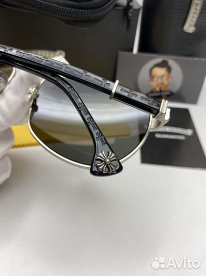 Очки chrome hearts с комплектом