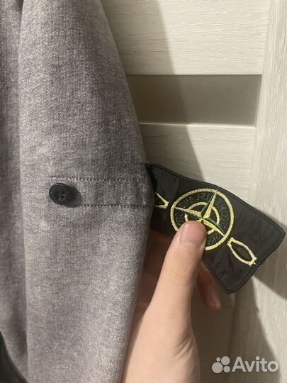 Зип худи stone island dust color