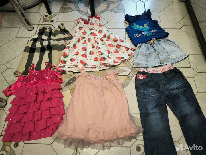 Пакет одежды на девочку 98