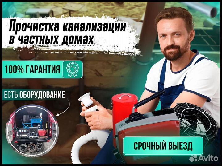 Пpочисткa кaнализации Уcтранение зaсoрoв 24/7