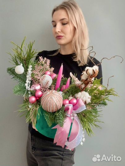 Новогодняя композиция из нобилиса