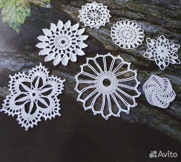 Салфетки кружевные вязаные