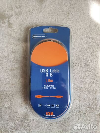 USB кабель A B