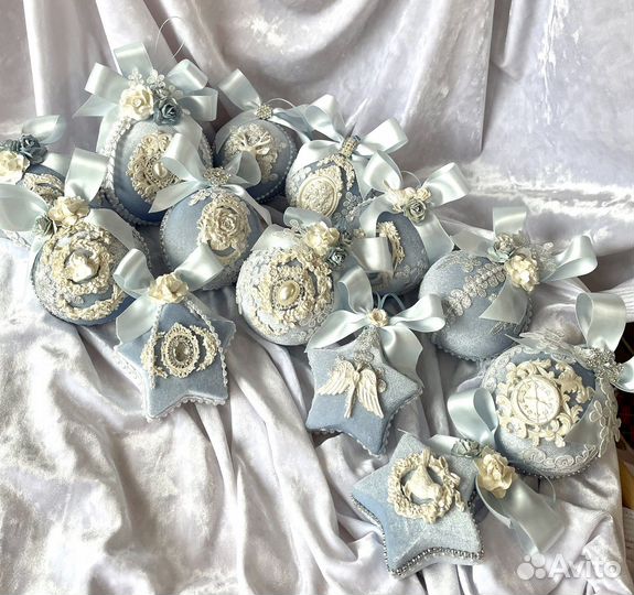 Бархатный новогодний шар