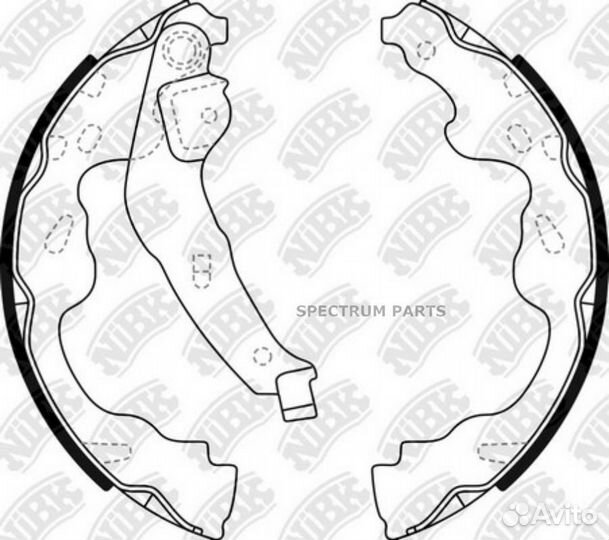 Колодки барабанные NiBK FN2386 nibk FN2386