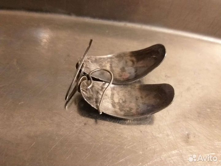 Серебряные серьги СССР