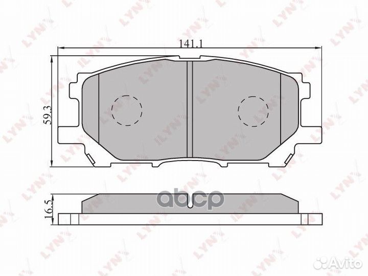 Колодки тормозные дисковые перед BD7525 LYN