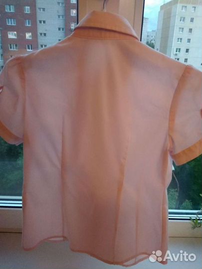 Блузка школьная р.128+