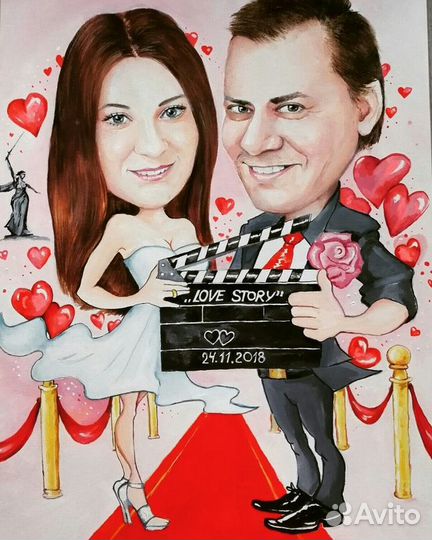 Портрет на заказ Волгоград. Шарж на заказ