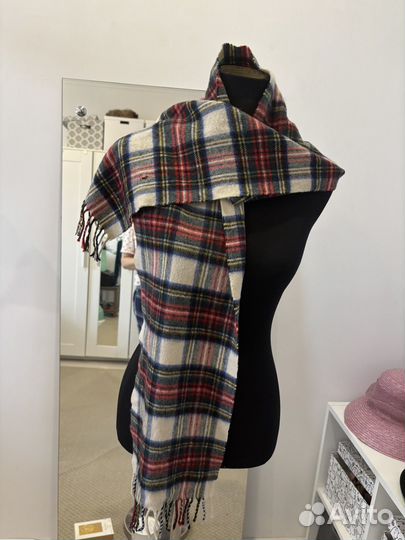 Кашемировый шарф в клетку Шотландия
