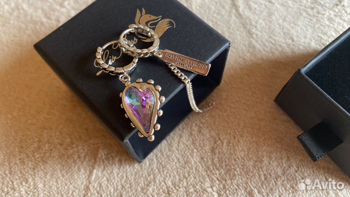 Серьги асимметричные с подвесками