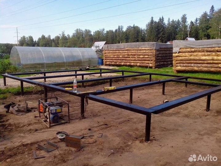 Сваи винтовые 89/3000 + Оголовок+Монтаж