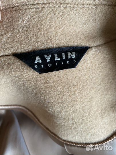 Пальто бежевое, шерсть