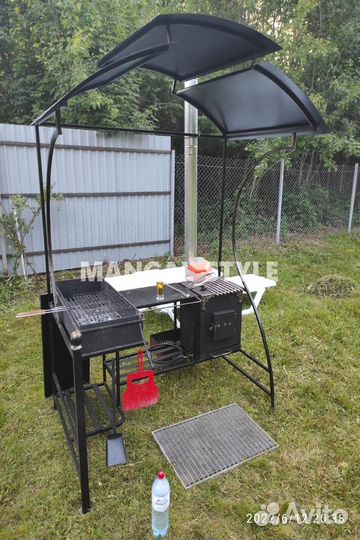 Мангал с крышей