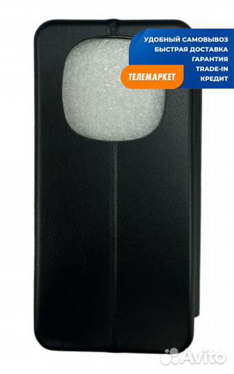 Чехол-книжка для Xiaomi Redmi Note 14 Pro Черный