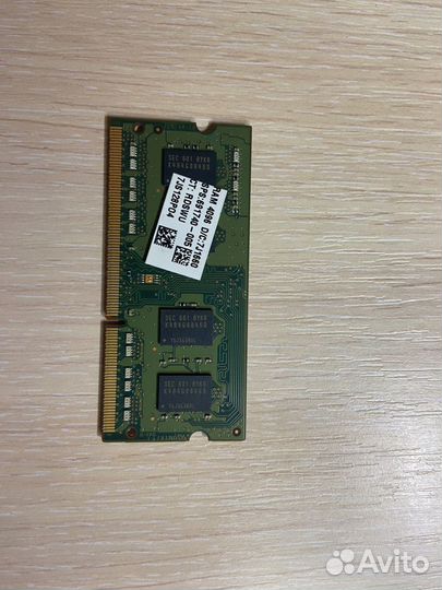 Оперативная память Samsung DDR3L 4Gb 1600Mhz