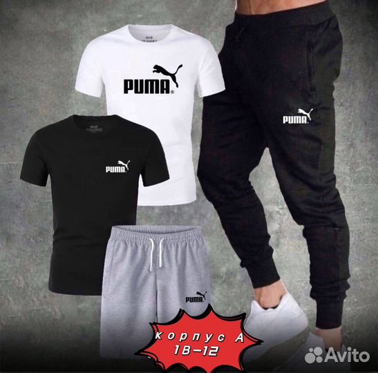 Спортивный костюм мужской четверка puma