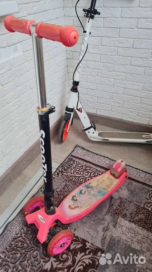 Самокат трехколесный scooter Disney