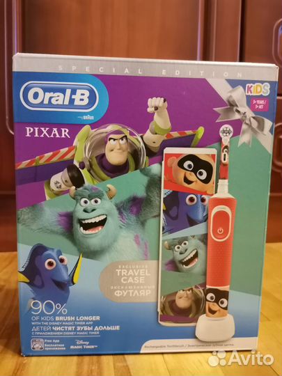 Новая детская электрическая зубная щетка oral-b