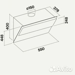 Вытяжка Falmec verso 55 white