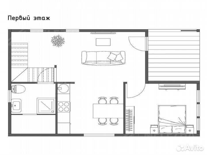 Каркасный дом «Велинка»: 101 м² l 