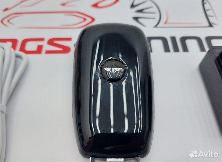 Смарт ключ Бентли стиль Мерседес синий