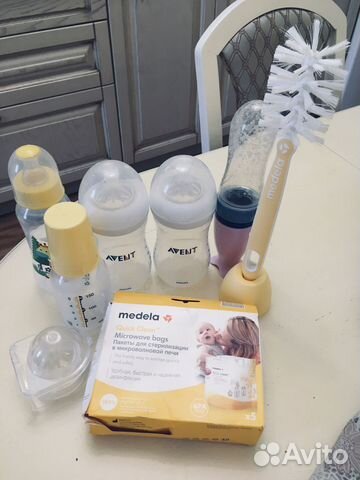 Детские бутылочки пакетом