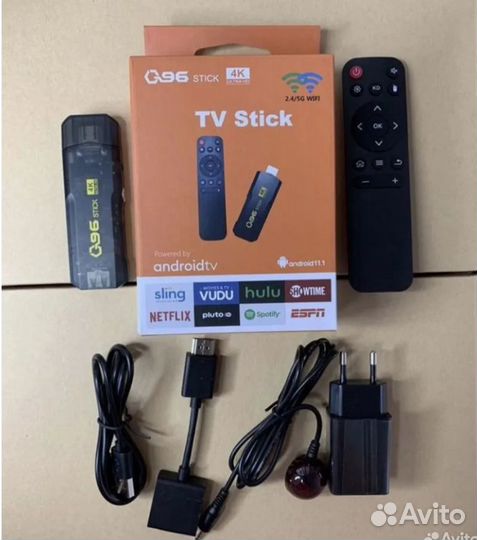 Android tv stick тв стик андроид /8гб + 128 гб