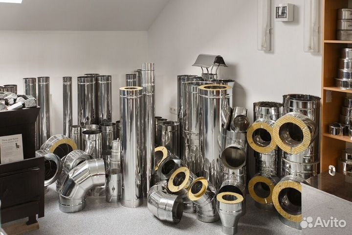 Сэндвич-труба Для Дымохода 115х200, L-1м