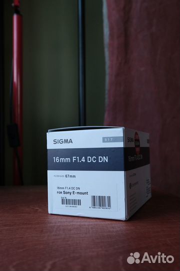 Sigma 16mm F1.4 DC DN for Sony