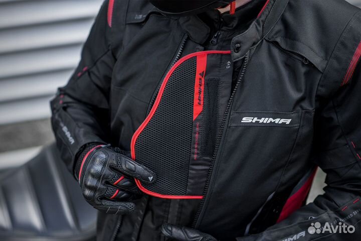 Мотокуртка shima rush MEN RED