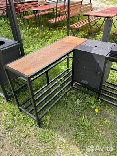 Мангал с печью