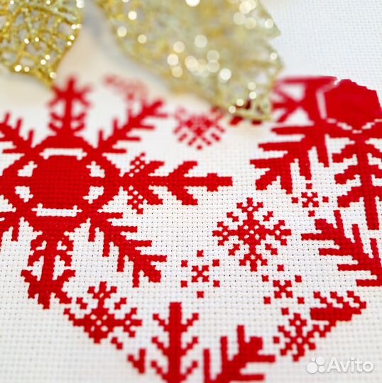 Набор для вышивания крестом сердце Аида 14cnt