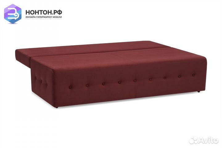 Диван еврокнижка Сити бордовый