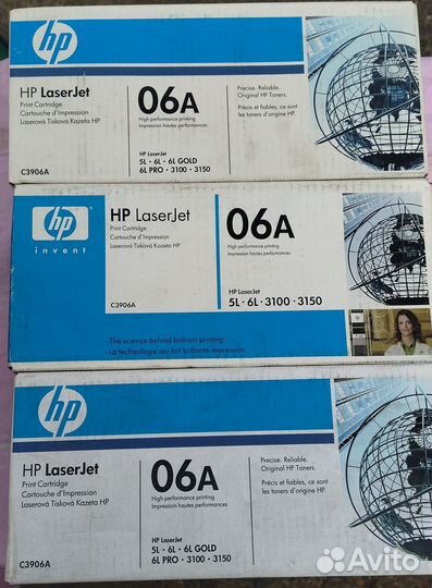 Оригинальные картриджи HP 15X/53X/03A/06A/96A