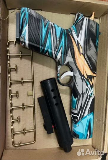 Пистолет детский - пневматический с пульками