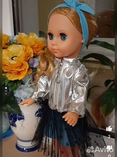 Кукла Мила, 37 см, Весна