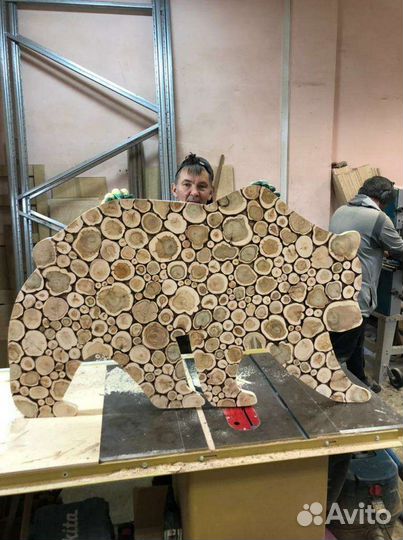 Панно из можжевельника для бани