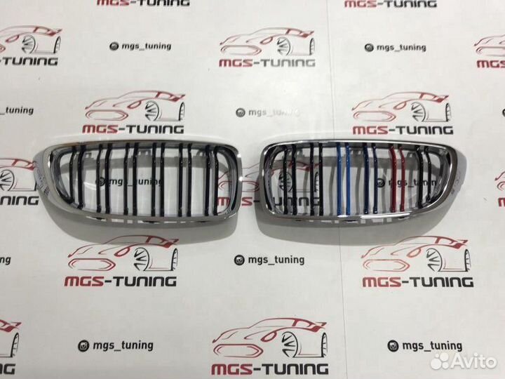 Ноздри в BMW 4 f32 М4 с хром ободом с триколором