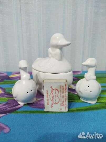 Сахарница, солонка, перечница