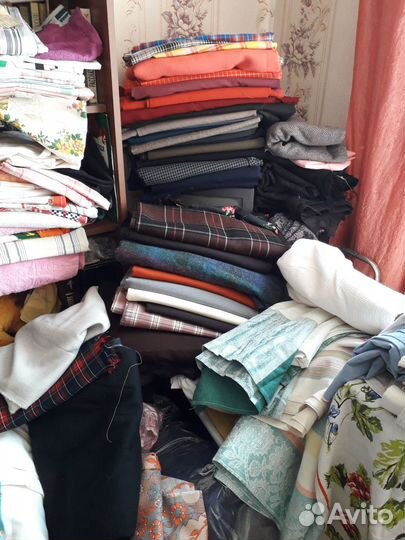 Отрез ткани ссср.постельного.драп.лен.шерсть