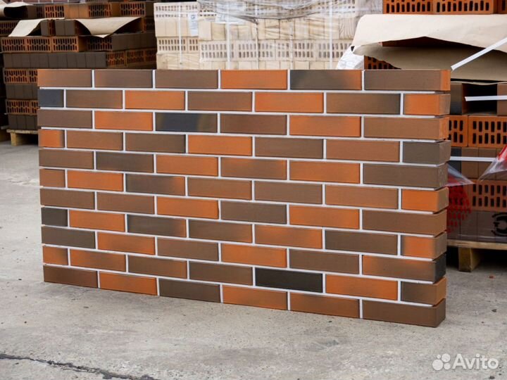 Кирпич облицовочный в паллетах