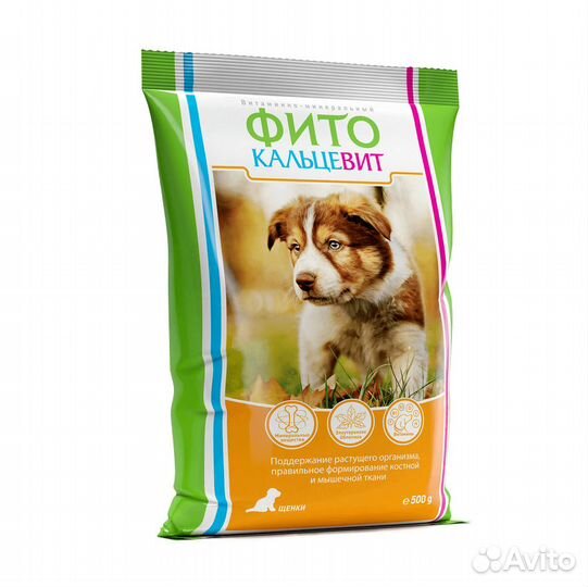 Фитокальцевит смесь для щенков 500г